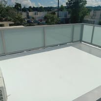 Terraza de acabado continuo — Área transitable